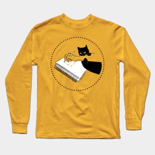 cat biting Long Sleeve T-Shirt